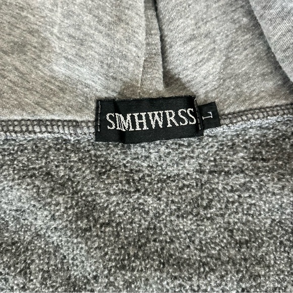 Grey Zip-Up Hoodie with Neon Accents - Picture 10 of 12